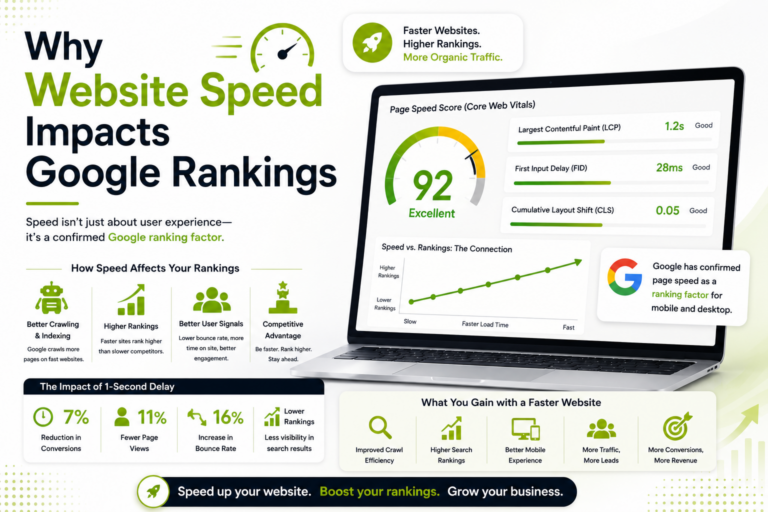Website speed impacts Google rankings