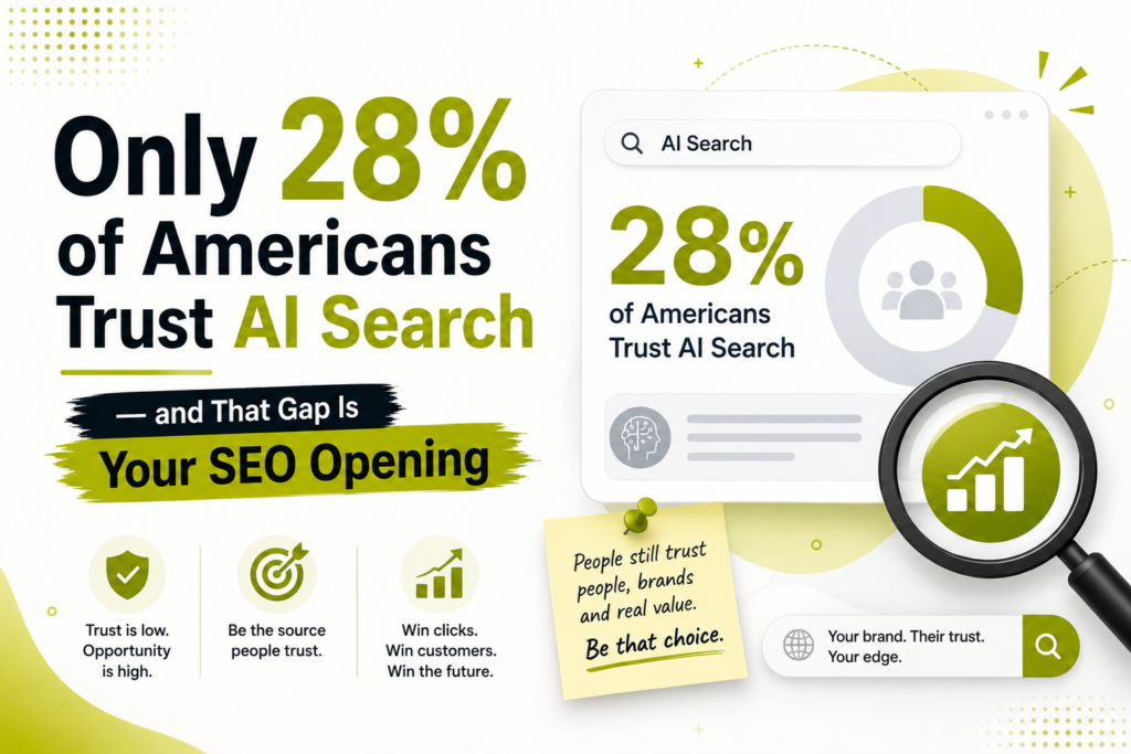 AI search trust gap and opportunity