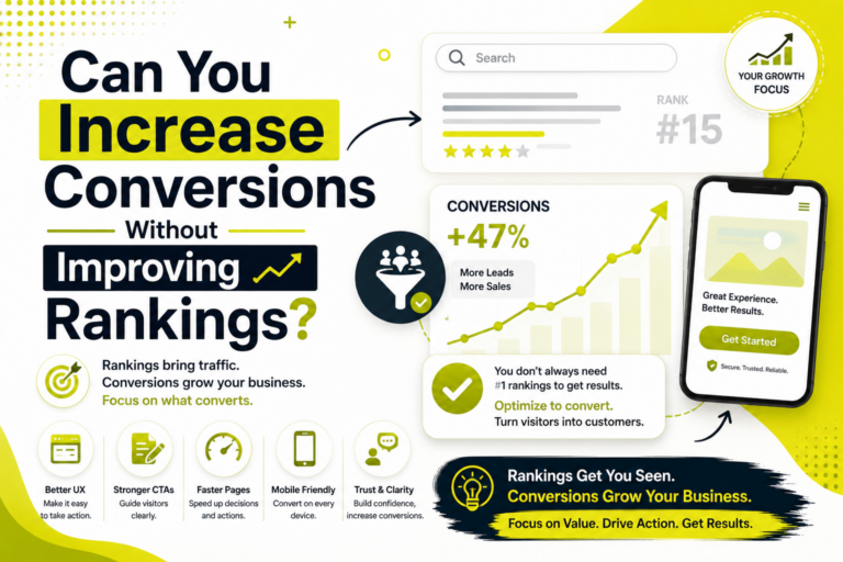 Increase conversions without top rankings