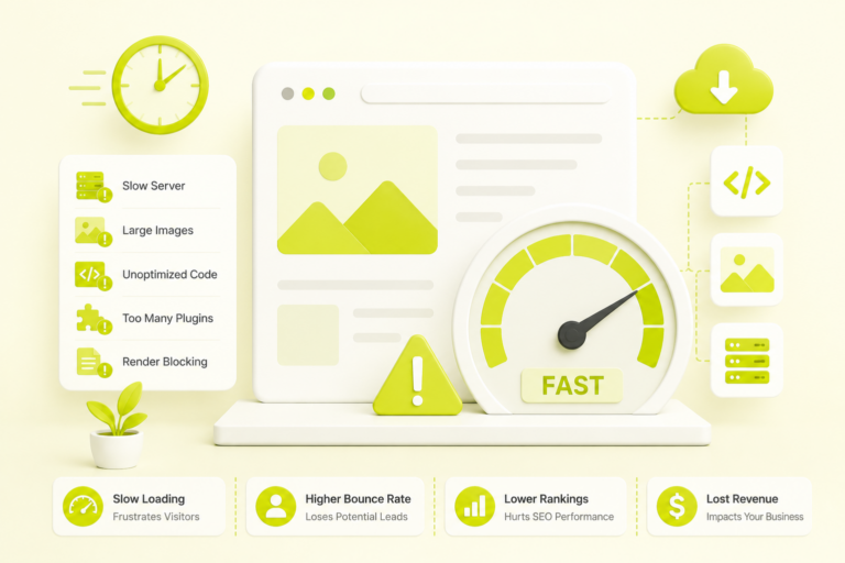 Website speed optimization dashboard overview