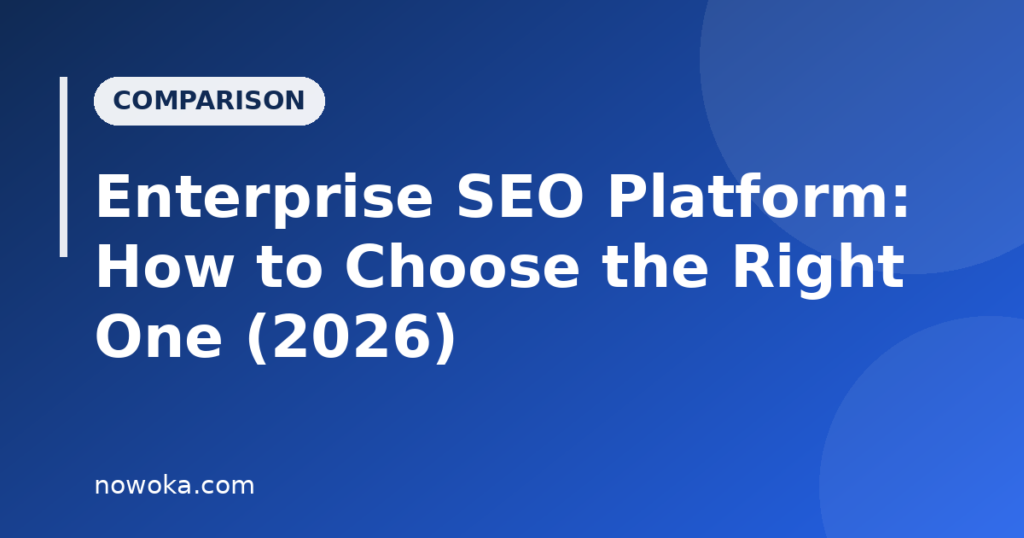 Enterprise SEO platform buyer guide featured image