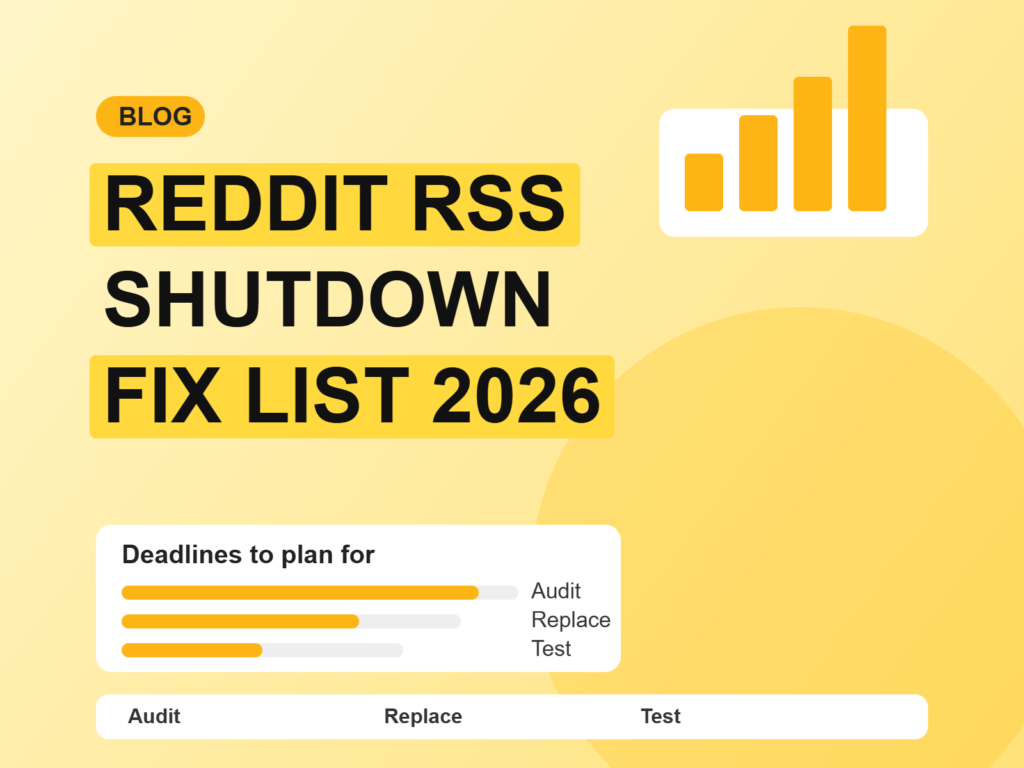 Reddit RSS Shutdown 2026: What Marketers Must Fix Now